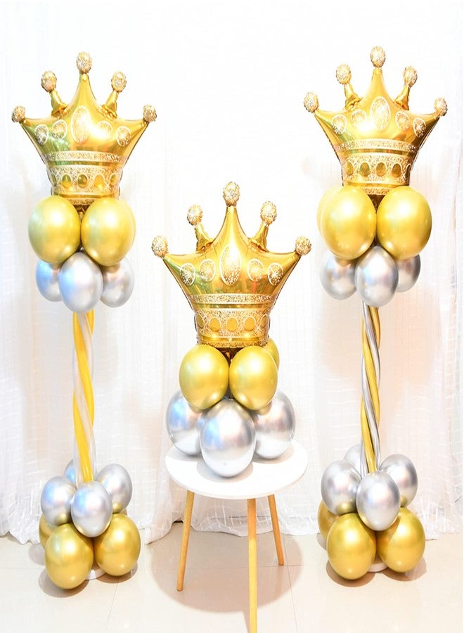 LMGERBUD 8Pcs Gold Crown Foil Balloons Party Decorations.Wedding Bridal Shower Marriage Engagement Party Supplies - Image 3